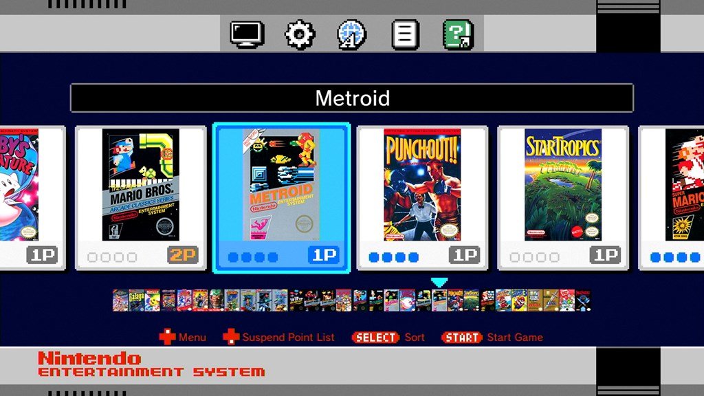 nesclassicmenu