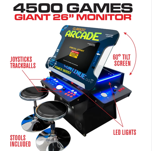 two player retro arcade game