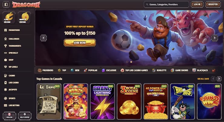 A look at Dragonia, one of the best betting sites in Canada.