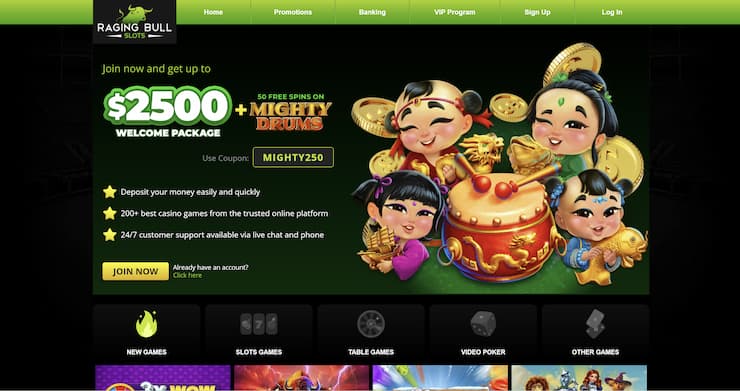 A look at Raging Bull, one of the best Florida online casinos.