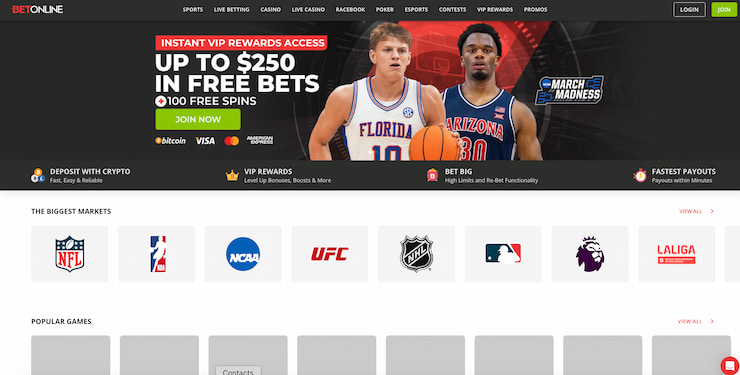 A look at the BetOnline MLB betting site