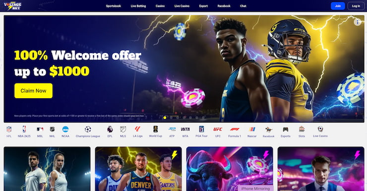 Welcome offer at the VoltageBet NBA sports betting site