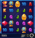 Chicken Man slot gameplay screen with 5x5 grid and golden egg wild symbols
