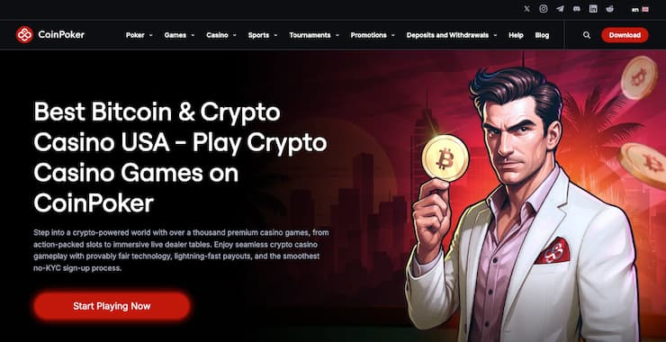 best real money poker app CoinPoker interface showing online poker apps real money gameplay