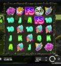 Eye of the Panda slot gameplay grid with cascading wins and panda symbol