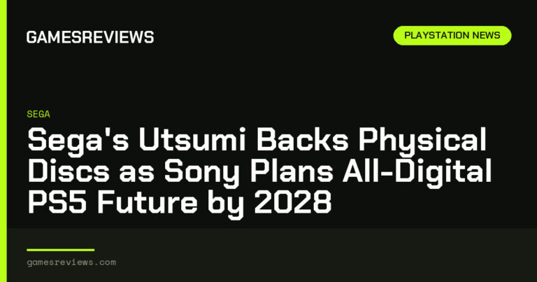 Sega's Utsumi Backs Physical Discs as Sony Plans All-Digital PS5 Future by 2028